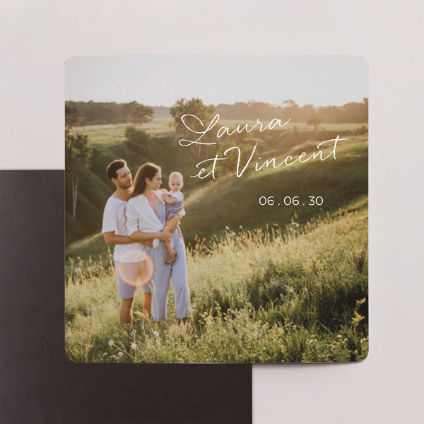 Save the date Mariage Lot de 9, magnétique Maman et Papa se marient II photo