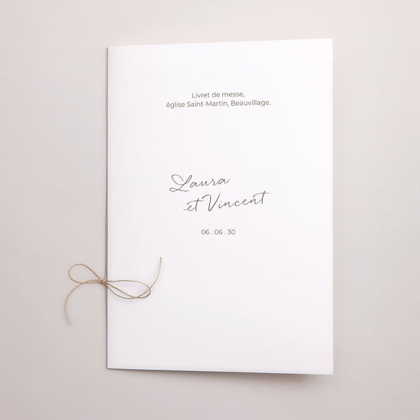 Livret de messe Mariage Double volet Maman et Papa se marient II photo