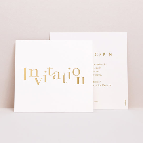 Invitations Mariage Carré On se marie II photo