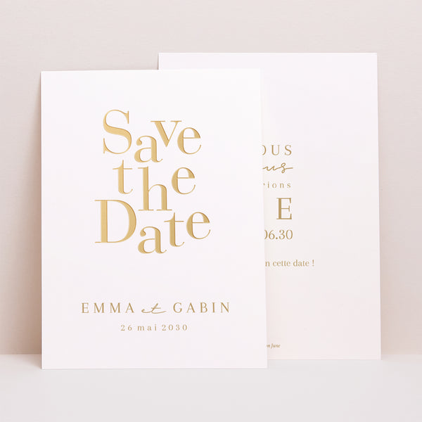 Save the date Mariage Portrait On se marie II photo