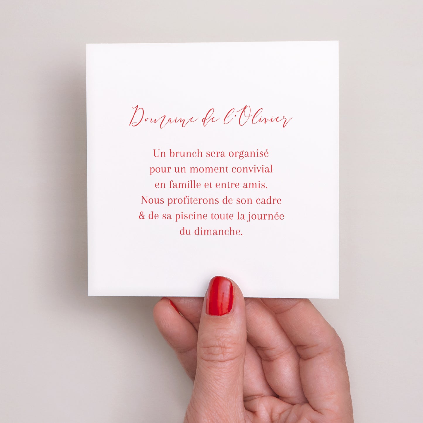 Invitations Mariage Carré coeur sur toi photo N° 3