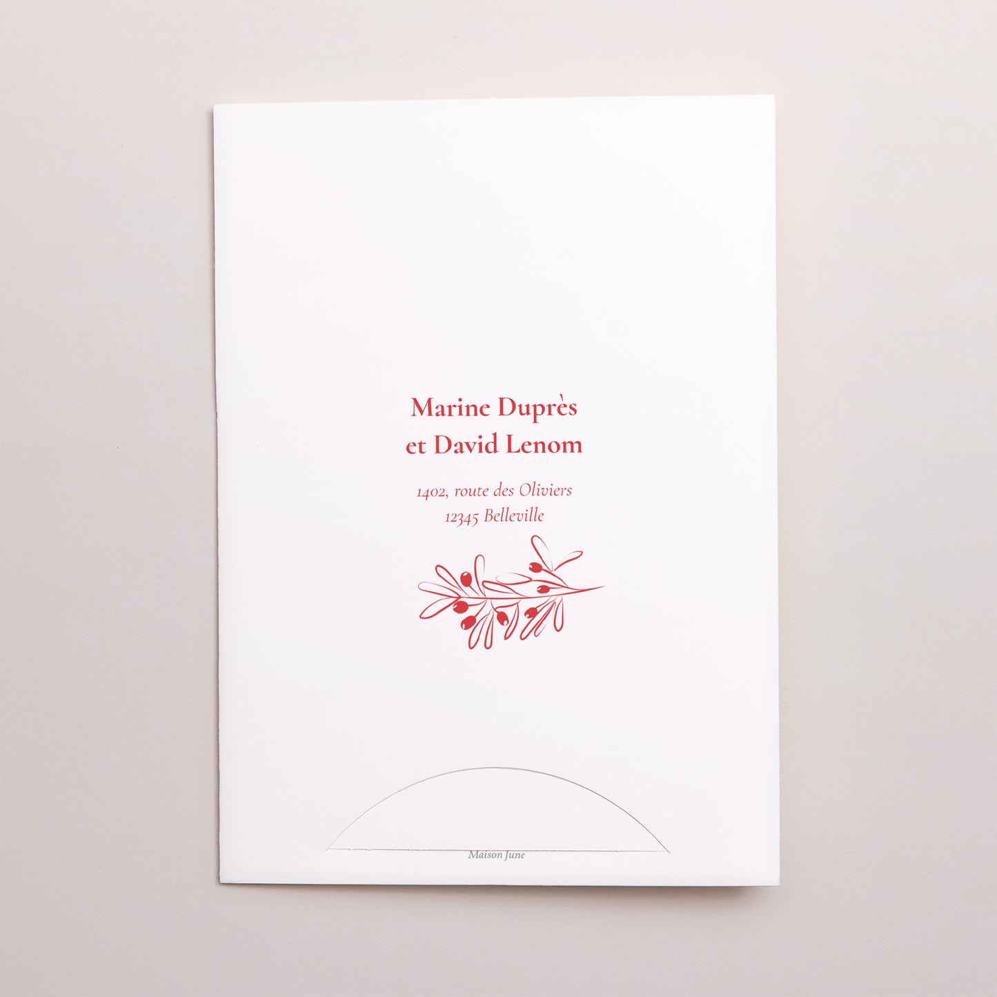 Faire-part Mariage Pochette 2 cartes Be our guest ! photo N° 5