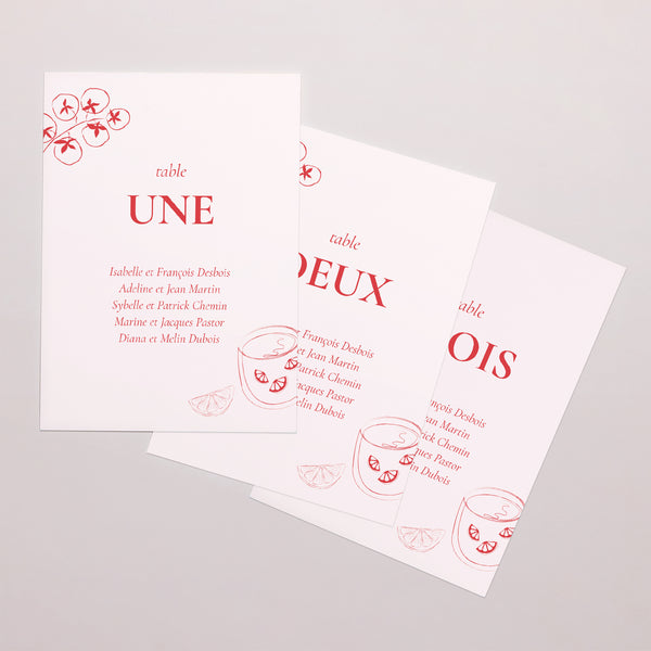 Marque table Mariage Rectangle Be our guest ! photo