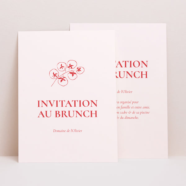 Invitations Mariage Portrait Be our guest ! photo