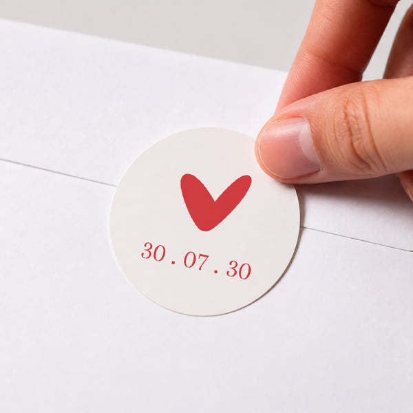 Sticker Mariage Rond Bisous full of LOVE photo