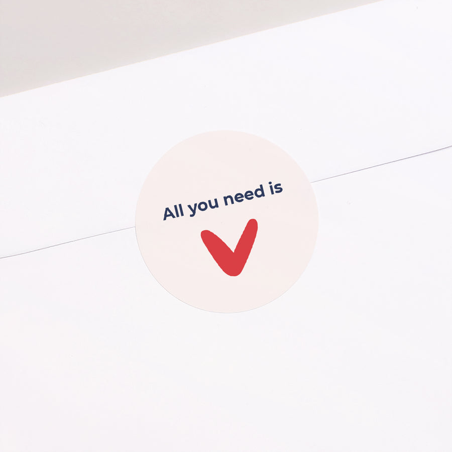 Sticker Mariage Rond Que du Love photo