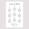 Plan de table Mariage Portrait Les heureux mariés photo N° 2