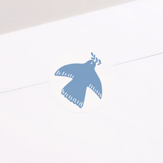 Sticker Baptême Rond Oiseau doré photo