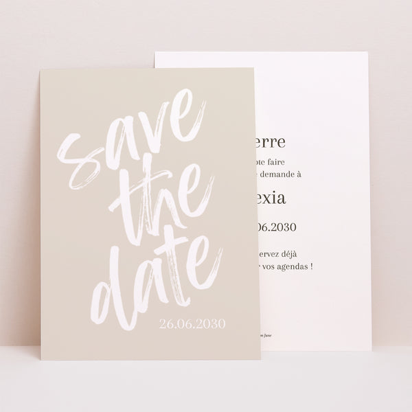 Save the date Mariage Portrait Dis-moi oui photo
