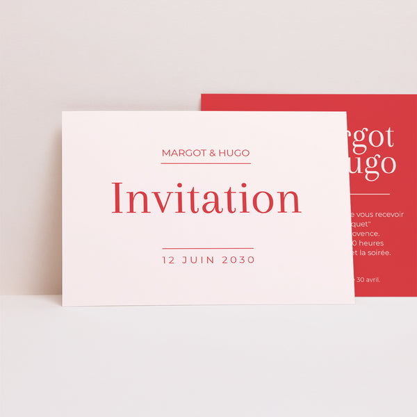Invitations Mariage Paysage La vie est belle photo