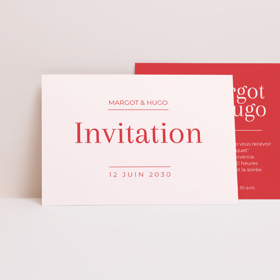 Invitations Mariage Paysage La vie est belle photo