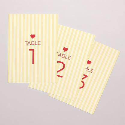 Marque table Mariage Rectangle Yellow sunshine photo N° 1