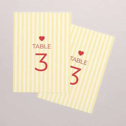 Marque table Mariage Rectangle Yellow sunshine photo N° 2