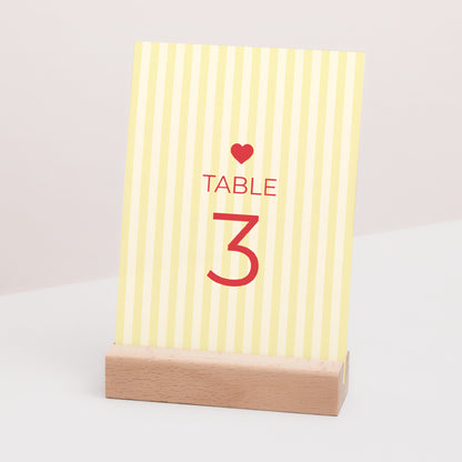 Marque table Mariage Rectangle Yellow sunshine photo N° 3