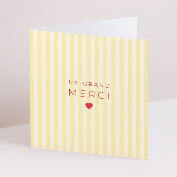 Remerciements Mariage Carré double volet Yellow sunshine photo