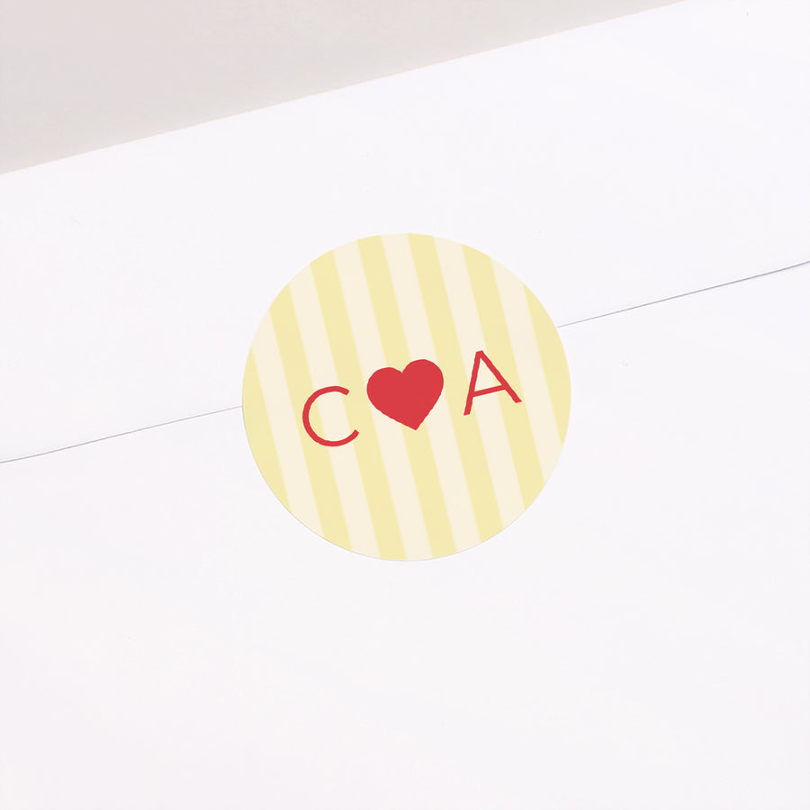 Sticker Mariage Rond Yellow sunshine photo