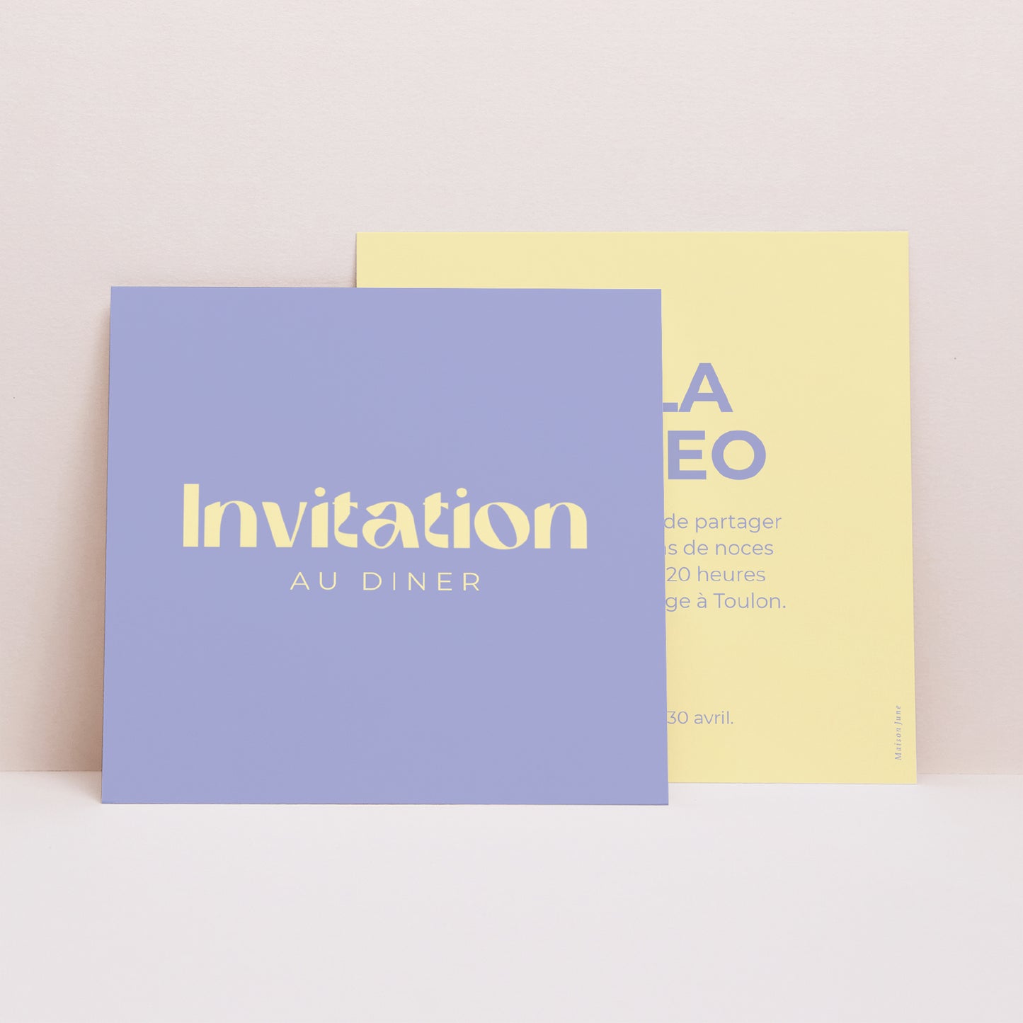 Invitations Mariage Carré Yellow graphic photo N° 1