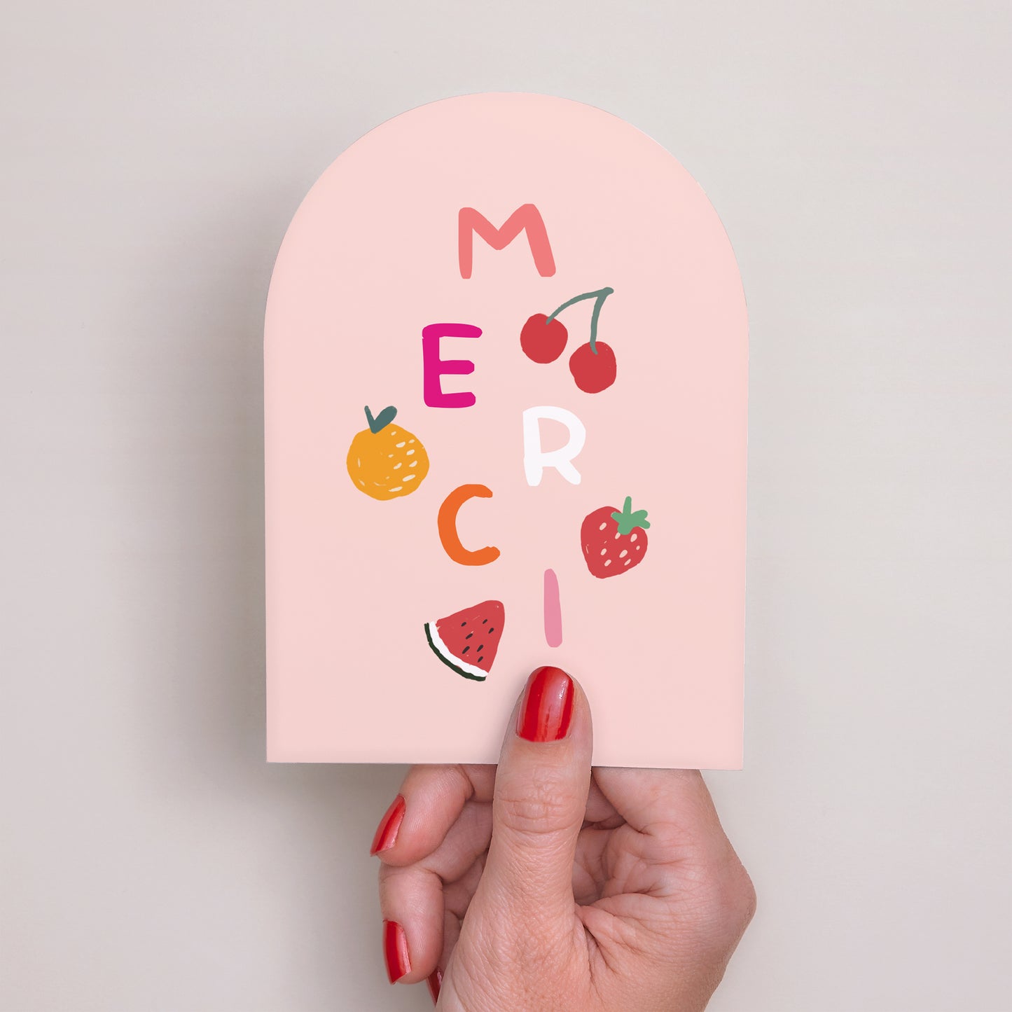 Remerciements Naissance Petite arche Matisse pink photo N° 2