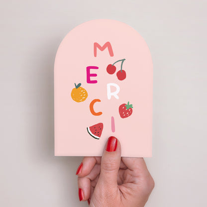Remerciements Naissance Petite arche Matisse pink photo N° 2