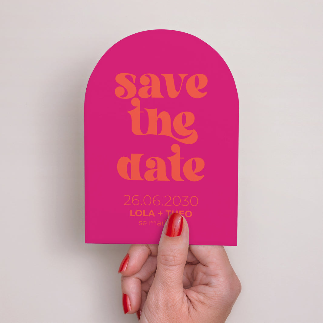 Save the date Mariage Petite arche Groovy photo N° 2