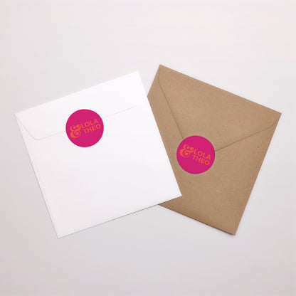 Sticker Mariage Rond Groovy photo N° 4