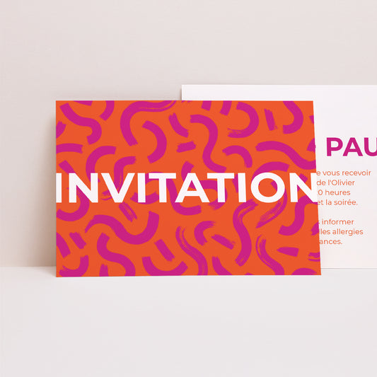 Invitations Mariage Paysage Color pop photo