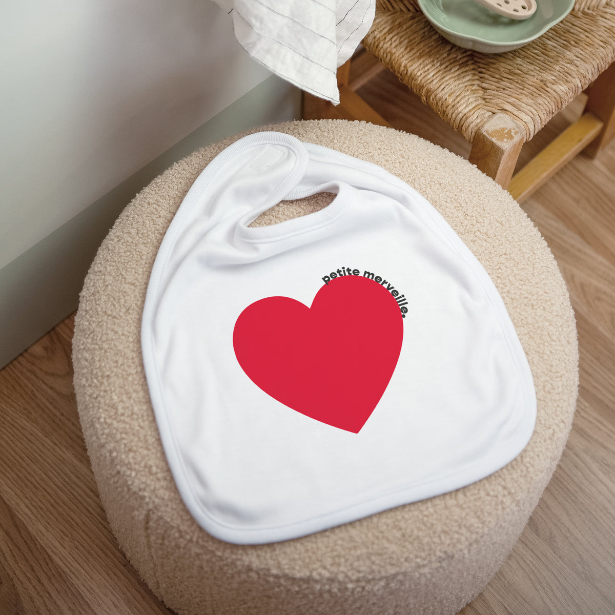 Bavoir Naissance Tissu Petite Merveille photo N° 1