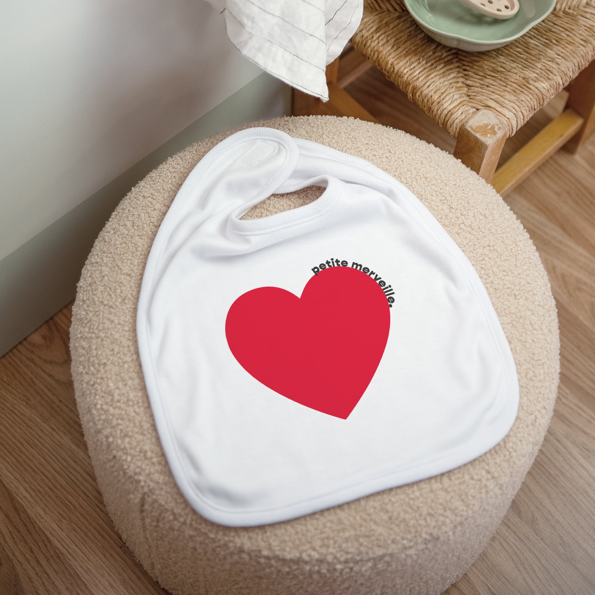 Bavoir Naissance Tissu Petite Merveille photo N° 1