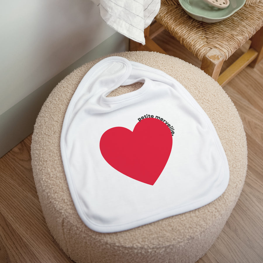 Bavoir Naissance Tissu Petite Merveille photo