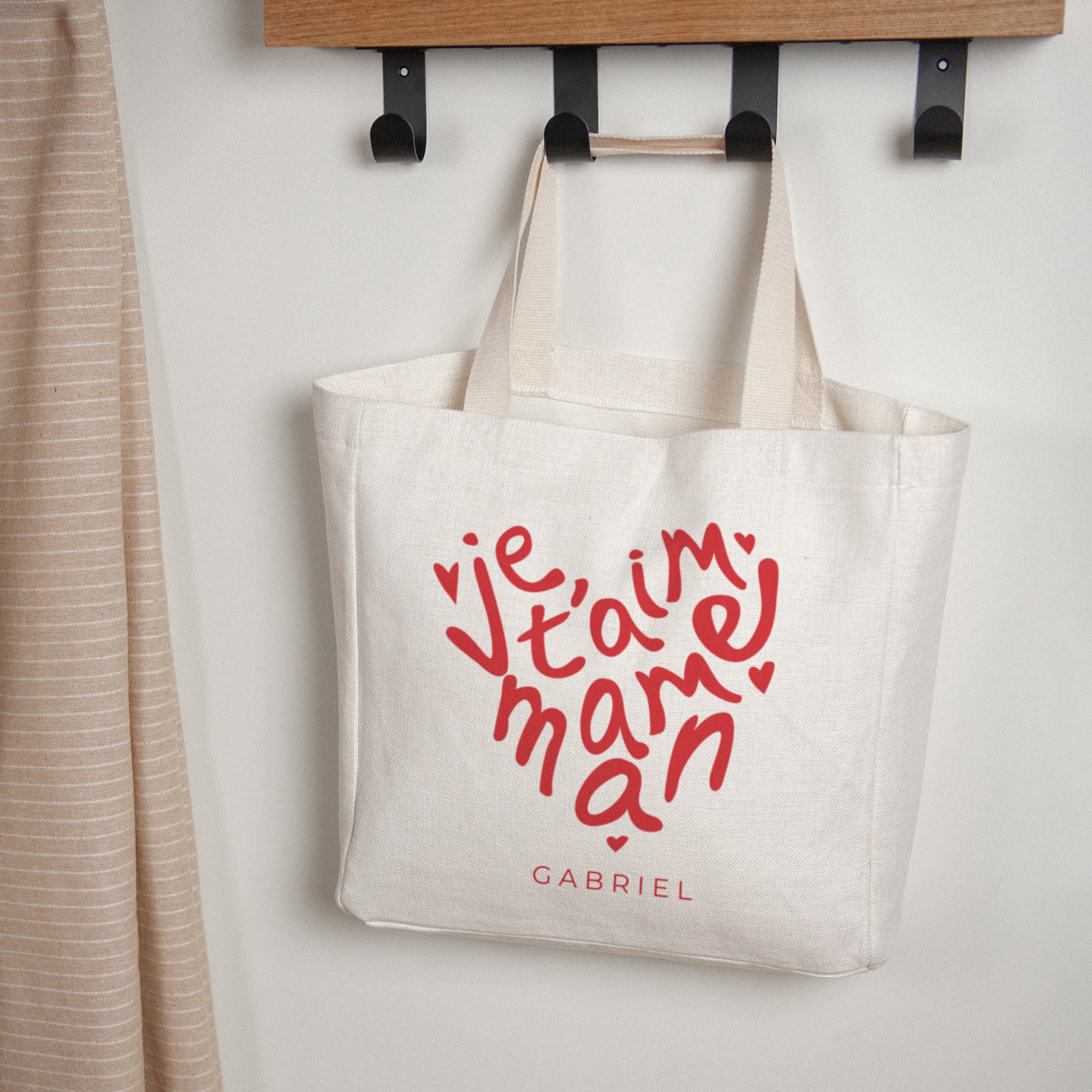 Tote bag Objets Anse en toile Maman adorée photo N° 1