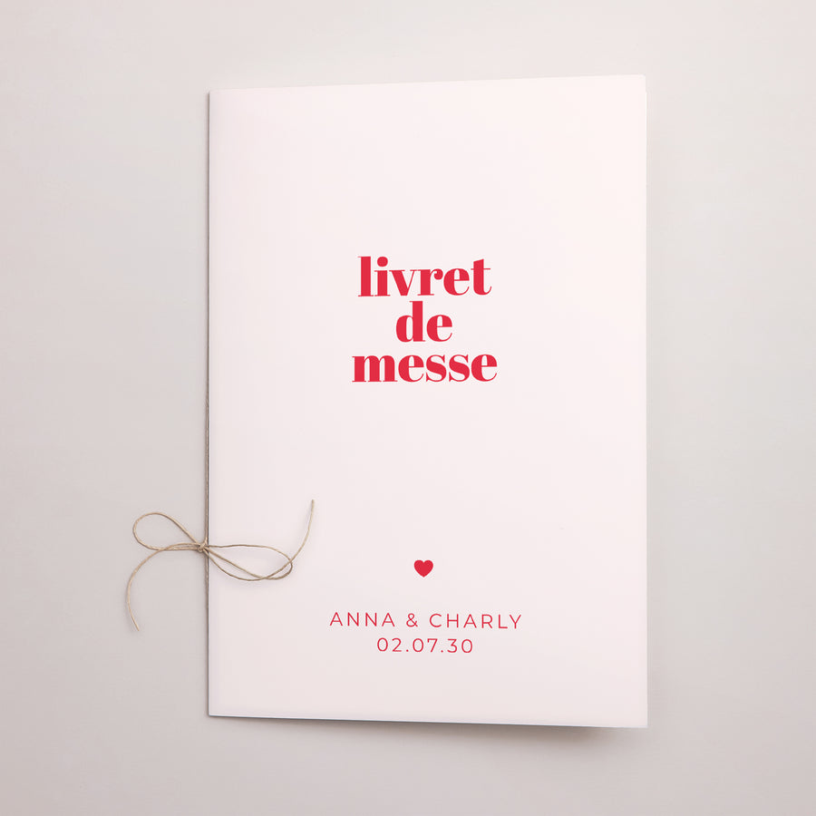 Livret de messe Mariage Double volet On se dit oui photo