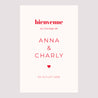 Panneau bienvenue Mariage Portrait 60 x 90 cm On se dit oui photo N° 2