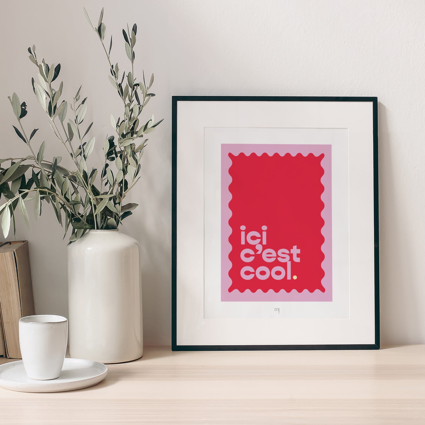 Affiche Objets Portrait Ici c'est cool photo N° 1