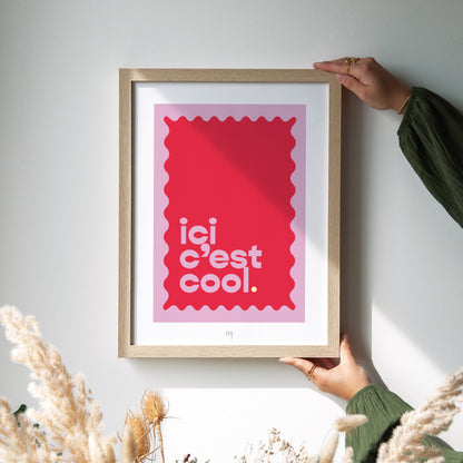 Affiche Objets Portrait Ici c'est cool photo N° 2