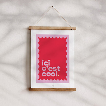 Affiche Objets Portrait Ici c'est cool photo N° 4