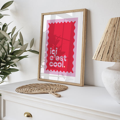 Affiche Objets Portrait Ici c'est cool photo N° 5