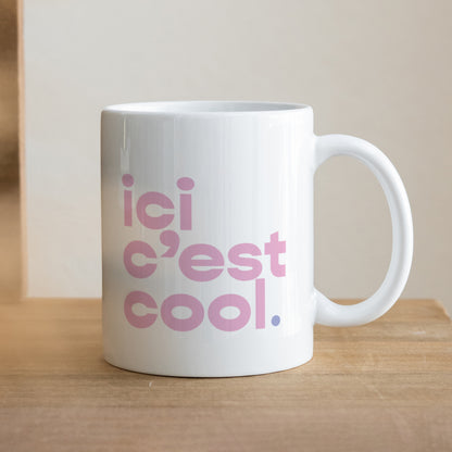 Mug Objets Blanc Ici c'est cool photo N° 1