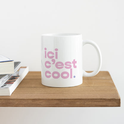 Mug Objets Blanc Ici c'est cool photo N° 4
