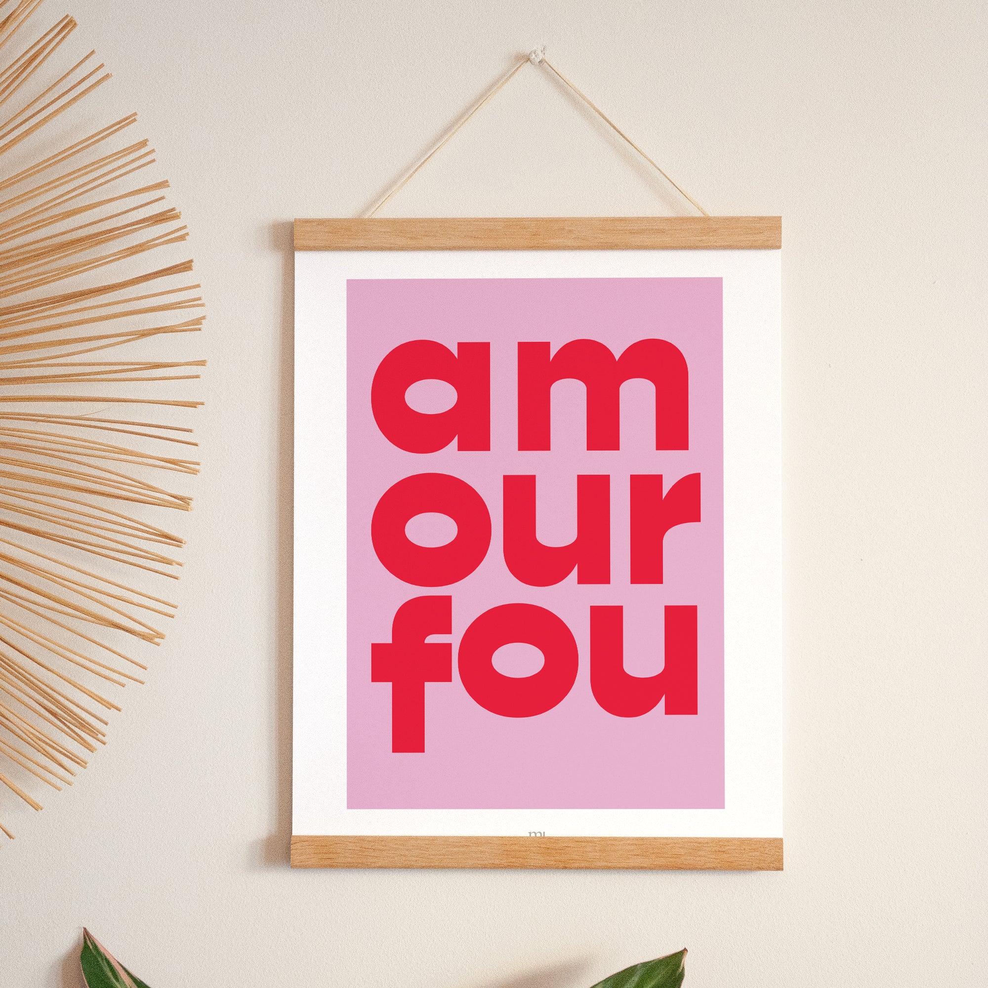 Affiche Portrait 30 x 40 cm Amour fou photo N° 1