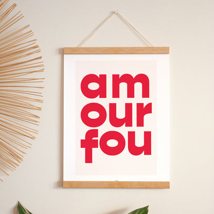 Affiche Portrait 30 x 40 cm Amour fou II photo N° 1