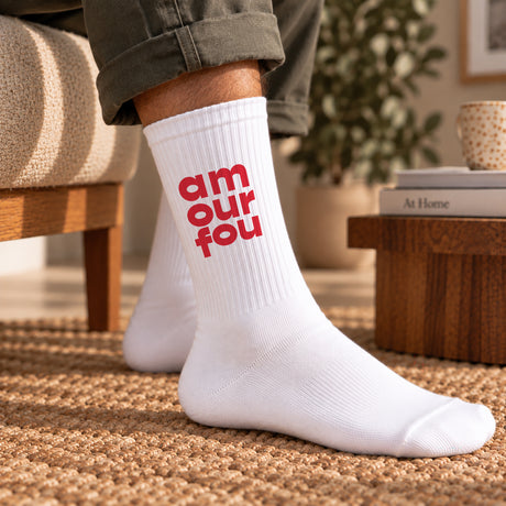 Chaussettes homme Blanches Amour fou II