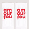 Chaussettes homme Blanches Amour fou II photo N° 3