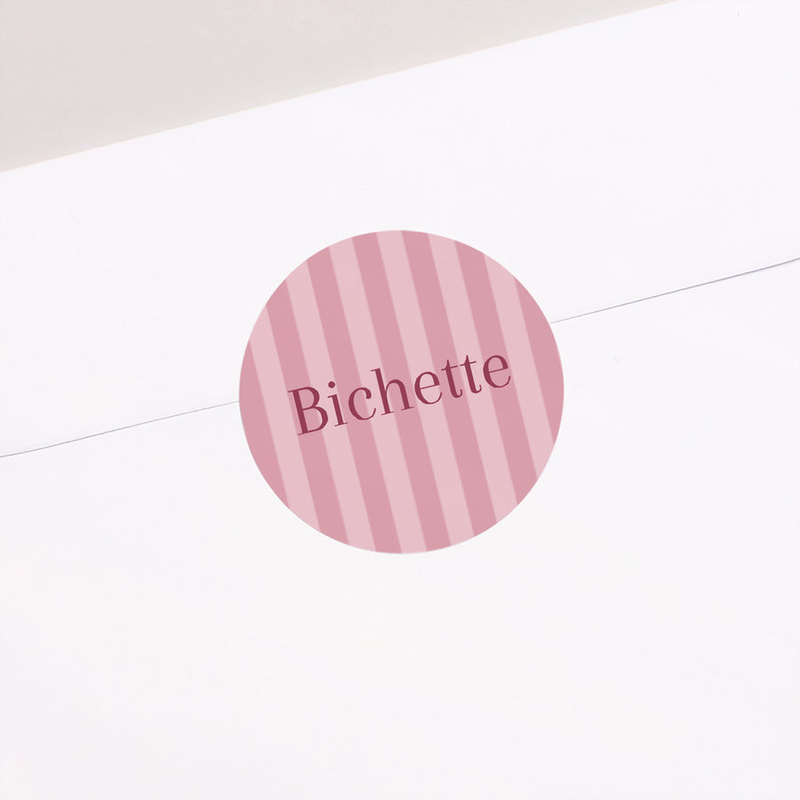 Sticker Naissance Rond Bichette photo