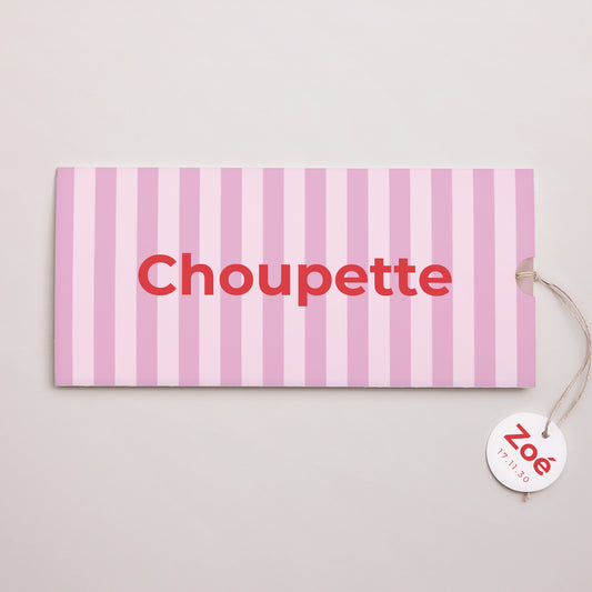 Faire-part Naissance Pochette 2 cartes, étiquette Petit Berlingot Rose photo