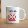 Mug Objets Blanc Maman c'est le 100 photo N° 1