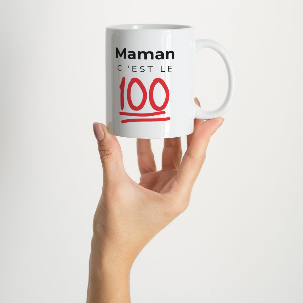 Mug Objets Blanc Maman c'est le 100 photo N° 2