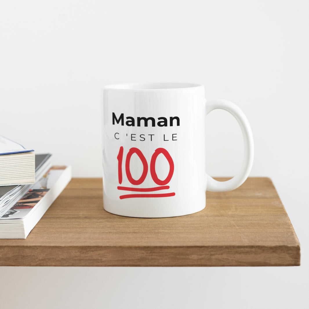 Mug Objets Blanc Maman c'est le 100 photo N° 4