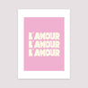 Affiche Portrait 30 x 40 cm L'Amour rose photo N° 2