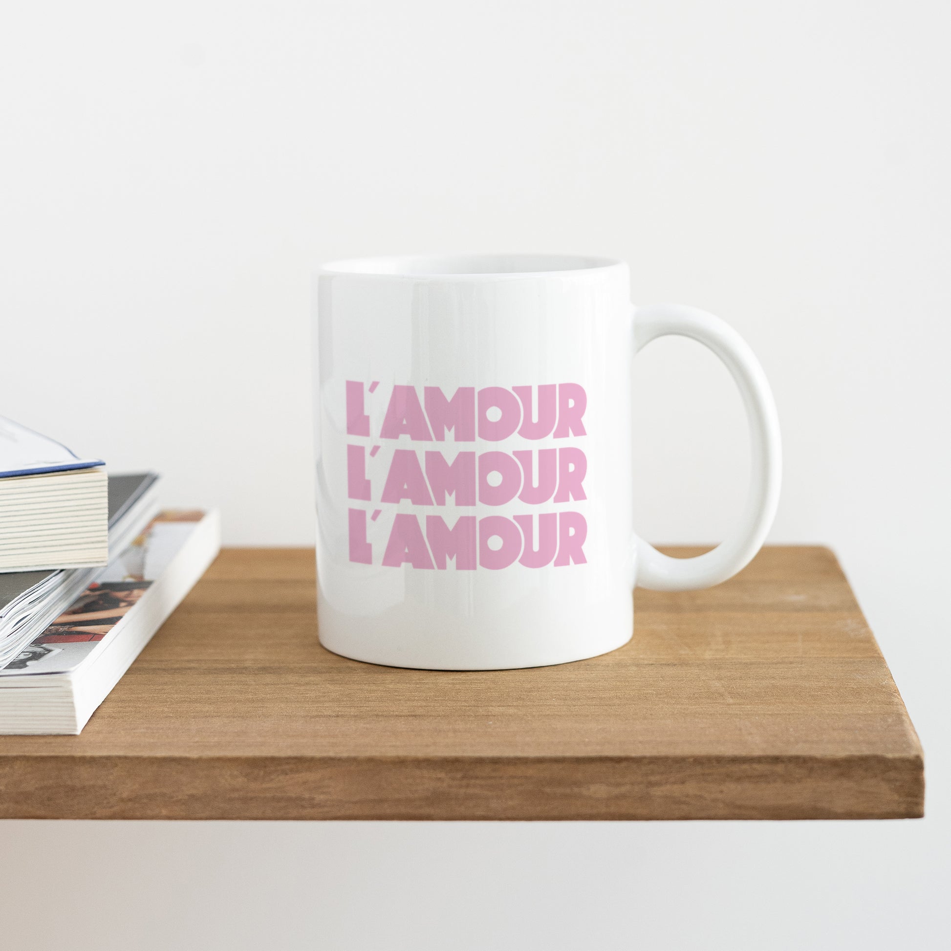 Mug Blanc L'Amour rose photo N° 4