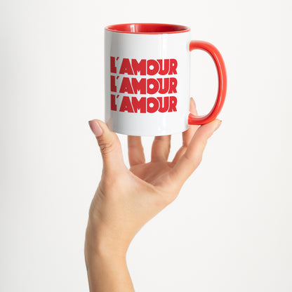 Mug Rouge L'Amour rose photo N° 2